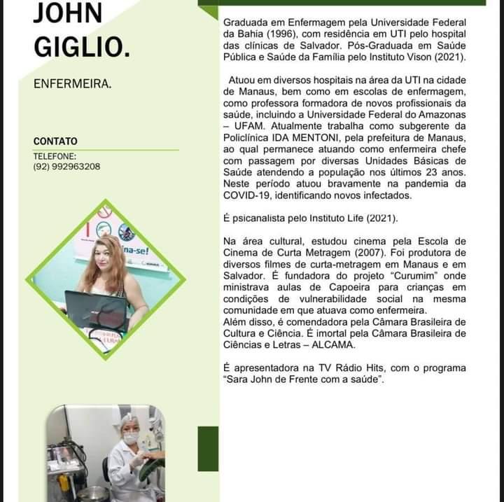 BIO SARA JONH GIGLIO