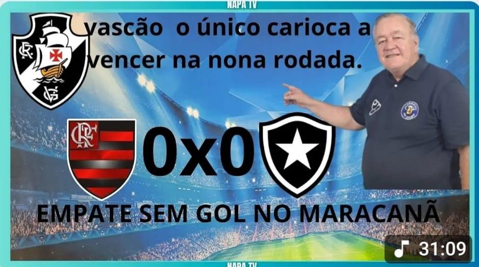 CLÁSSICO NO MARACANÃ , BOTA X FLA, TERMINA EM OX0 FLU EMPATA NO SUL